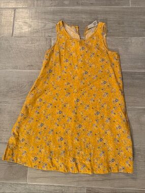 Rachel Zoe Yellow Floral Sleeveless Shift Dress